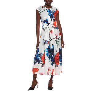 Nancy Yang Womens  Midi Shirtdress